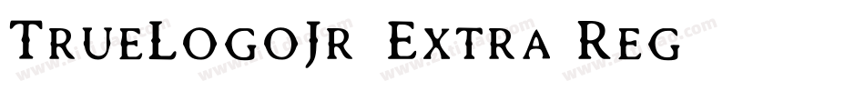 TrueLogoJr-Extra Reg字体转换